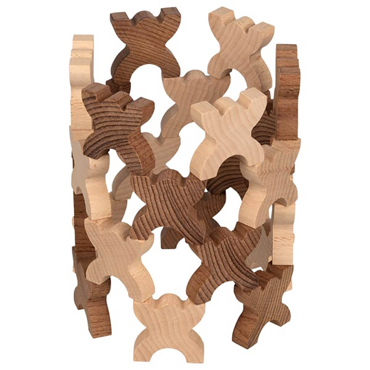Xmanis Stacking Men in Natural Wood by Goki Nature