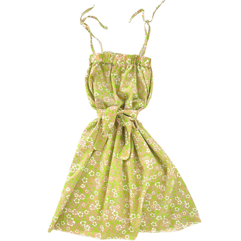 Dress / Skirt in Green Flower by Long Live The Queen