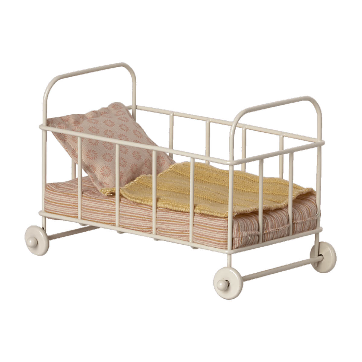 Cot Bed in Rose (Micro) by Maileg