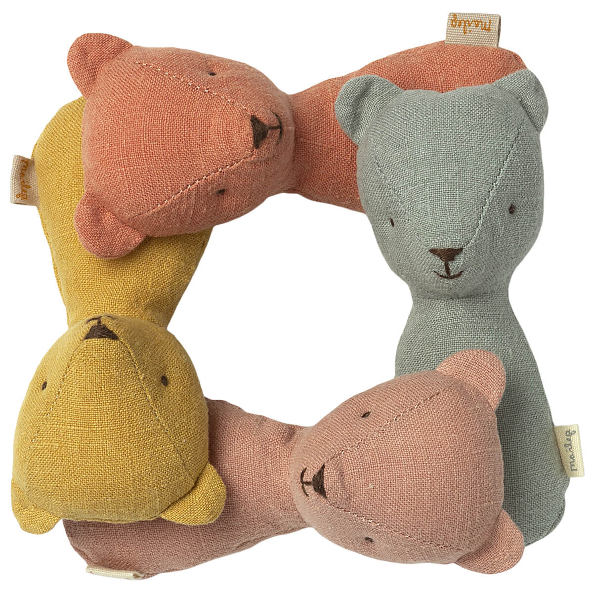 Teddy Rattle in Old Rose by Maileg