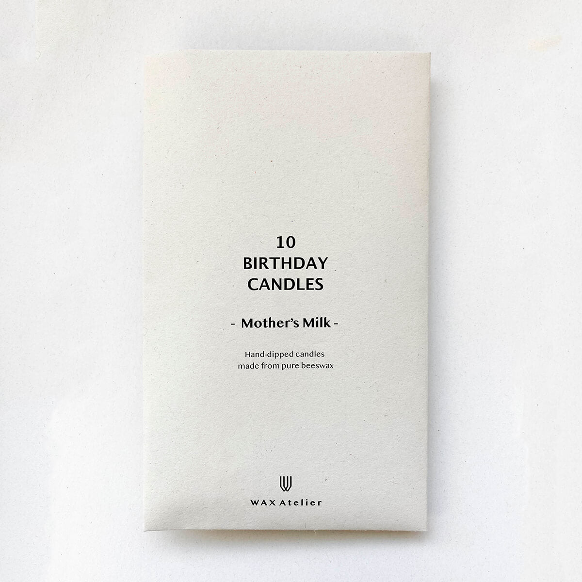 10 Birthday Candles in Mother's Milk by Wax Atelier