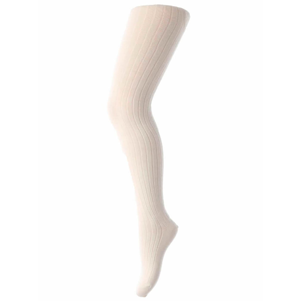 Cotton Rib Tights in Snow White by MP Denmark