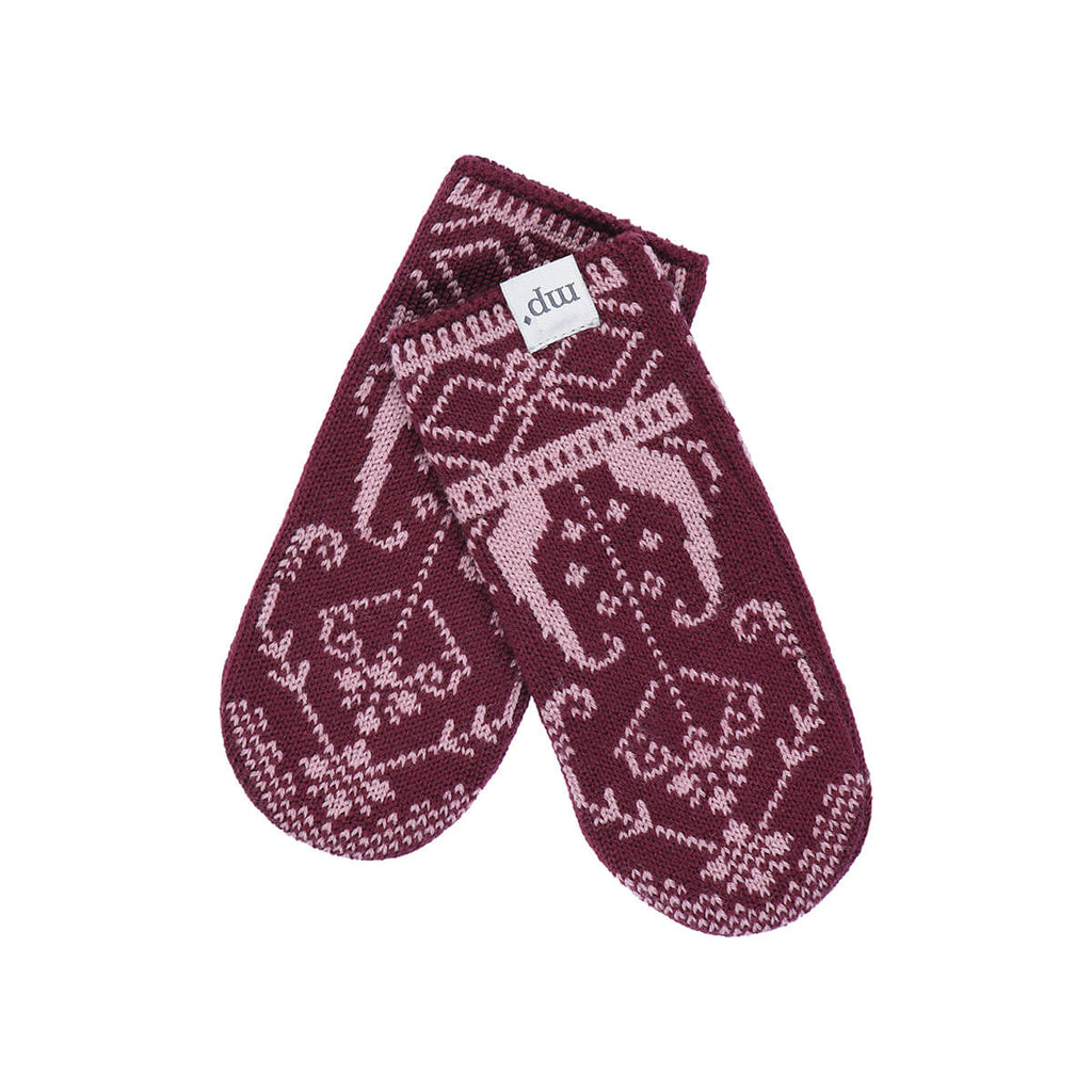 Nordic Mittens in Red Wine by MP Denmark