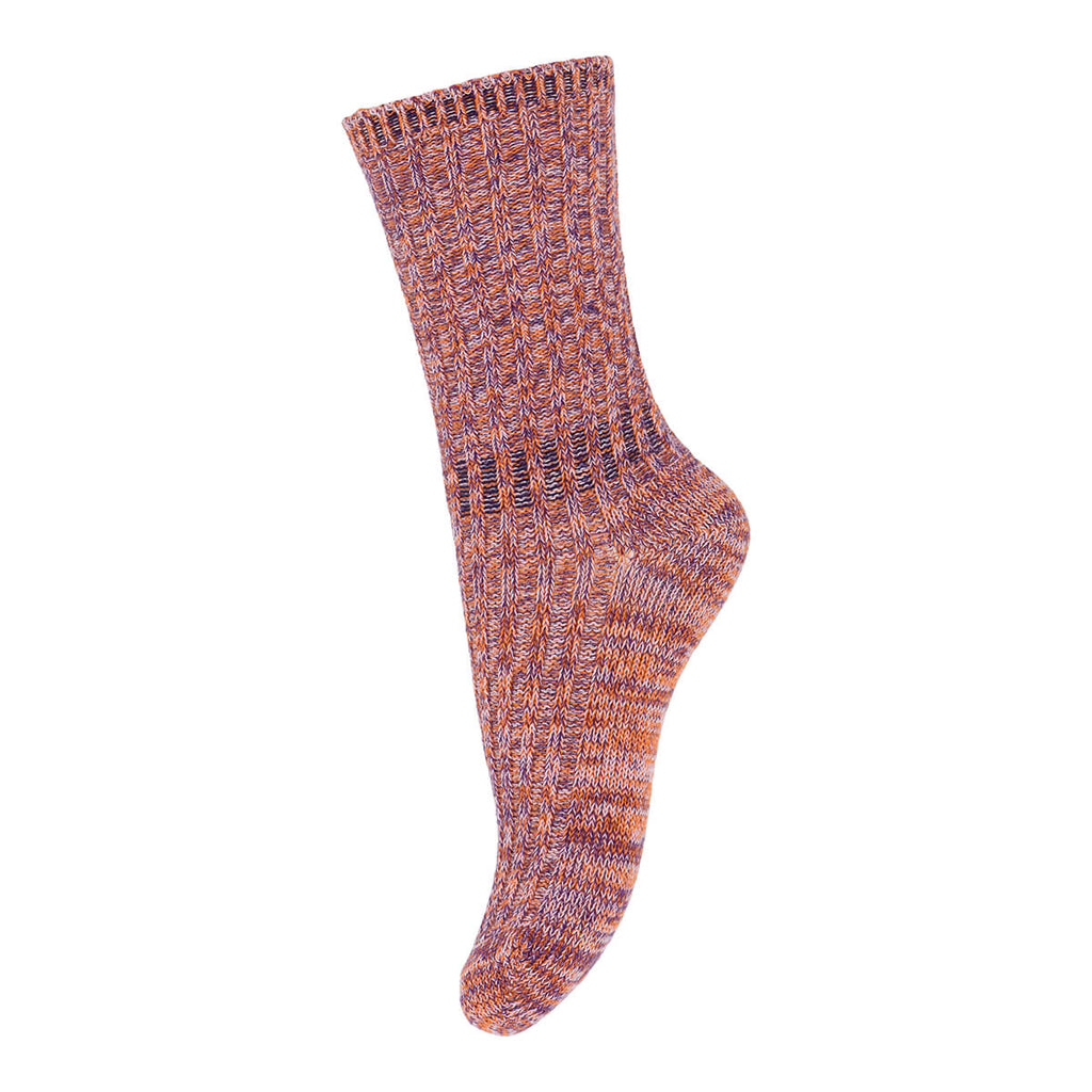 Re-Sock Cotton Ankle Socks in Amberglow by MP Denmark