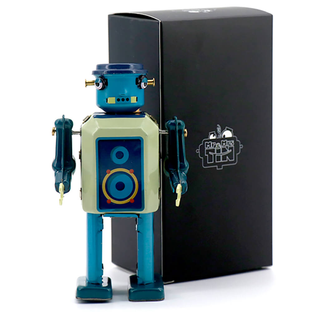 Vinyl Bot Wind Up Tin Robot (Limited Edition) by Mr & Mrs Tin