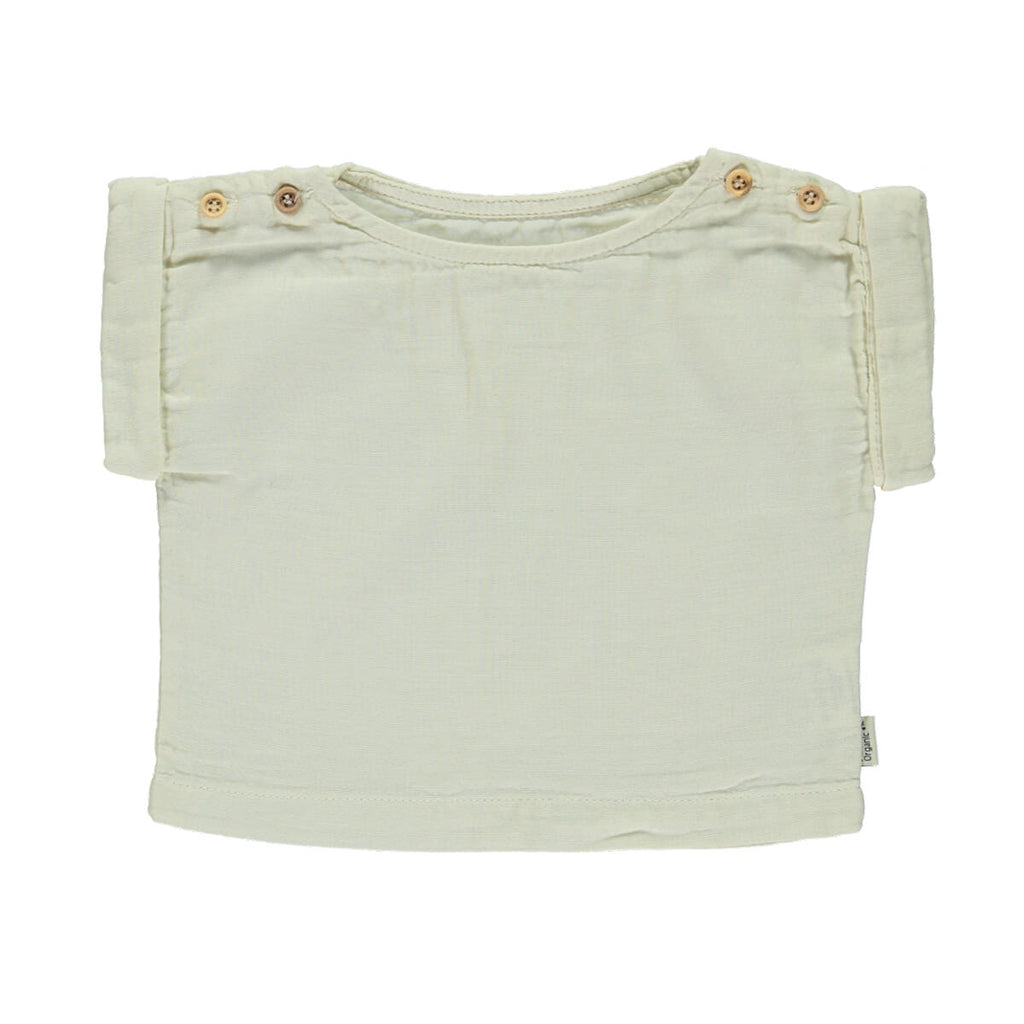 Lin Blouse in Almond Milk by Poudre Organic