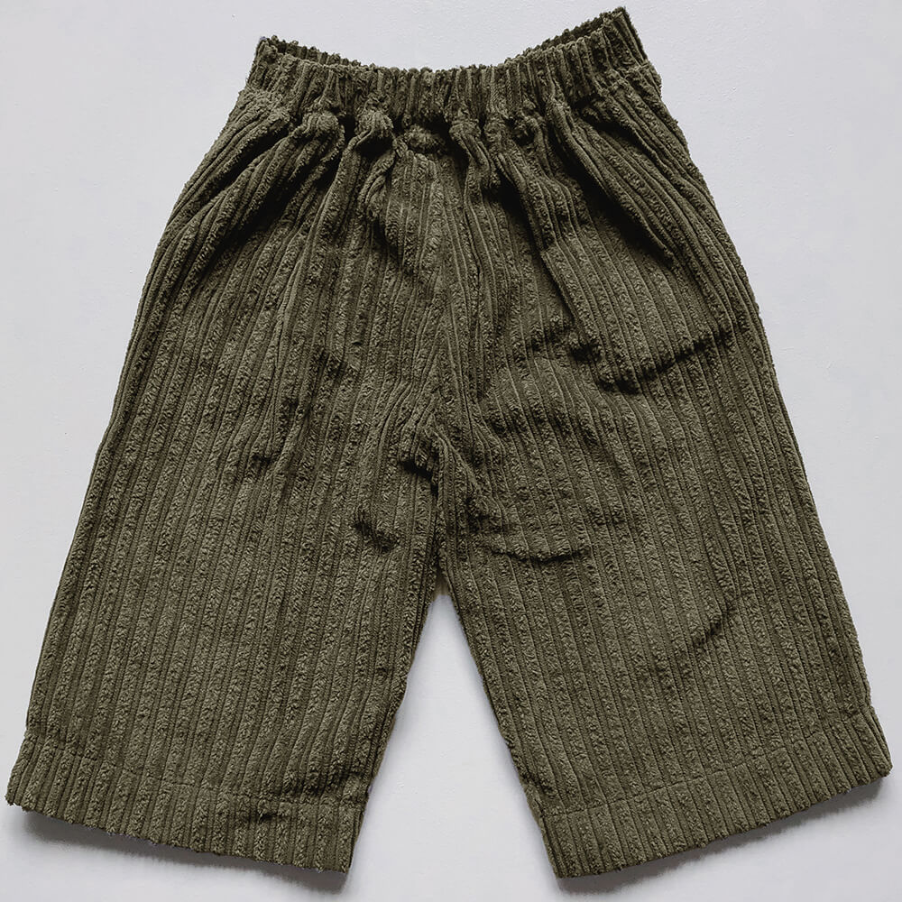 The Vintage Corduroy Utility Trouser in Olive by The Simple Folk