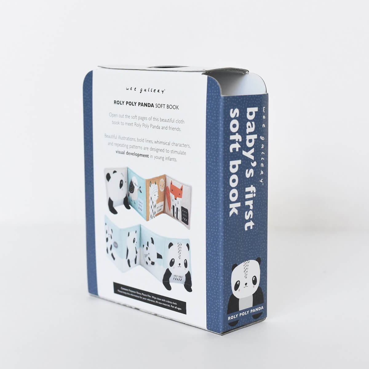 Baby's First Soft Book: Roly Poly Panda by Wee Gallery