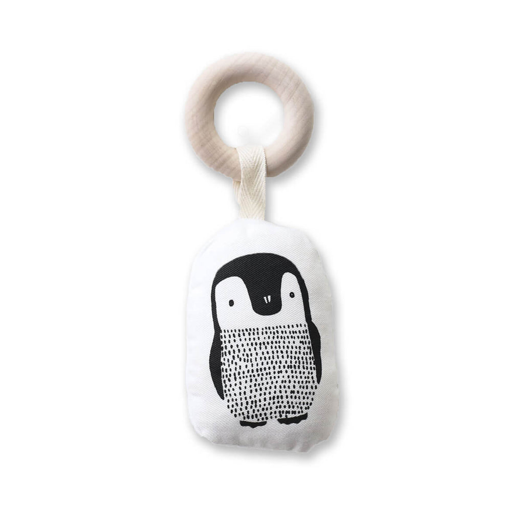 Penguin Organic Teething Ring by Wee Gallery