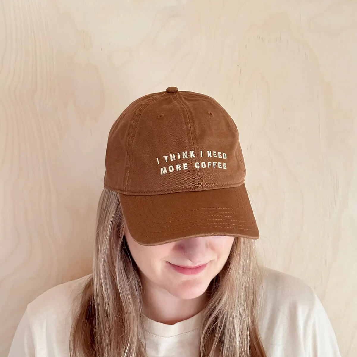 I Think I Need More Coffee Baseball Cap by Alphabet Bags – Junior