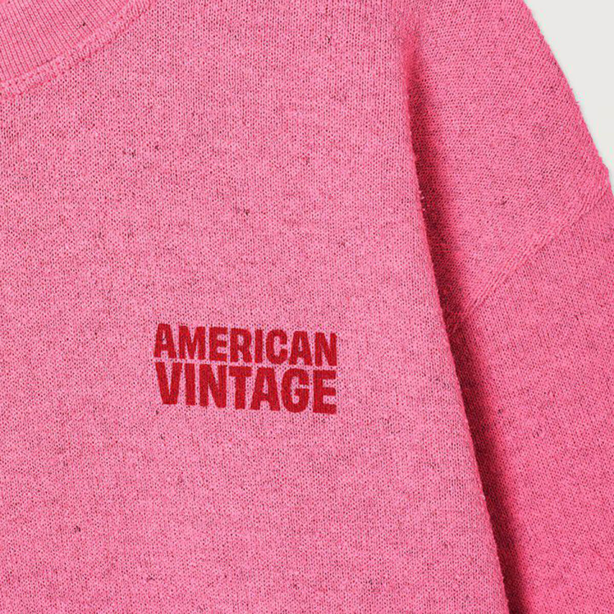 Evona Kid's Sweatshirt in Overdyed Raspberry by American Vintage
