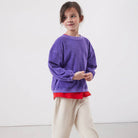 Fuxow Kid's Sweatshirt in Purple by American Vintage