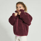 Hoktown Kid's Jacket in Burgundy Melange by American Vintage