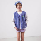 Hoktown Kid's Sleeveless Jacket in Provence Melange by American Vintage