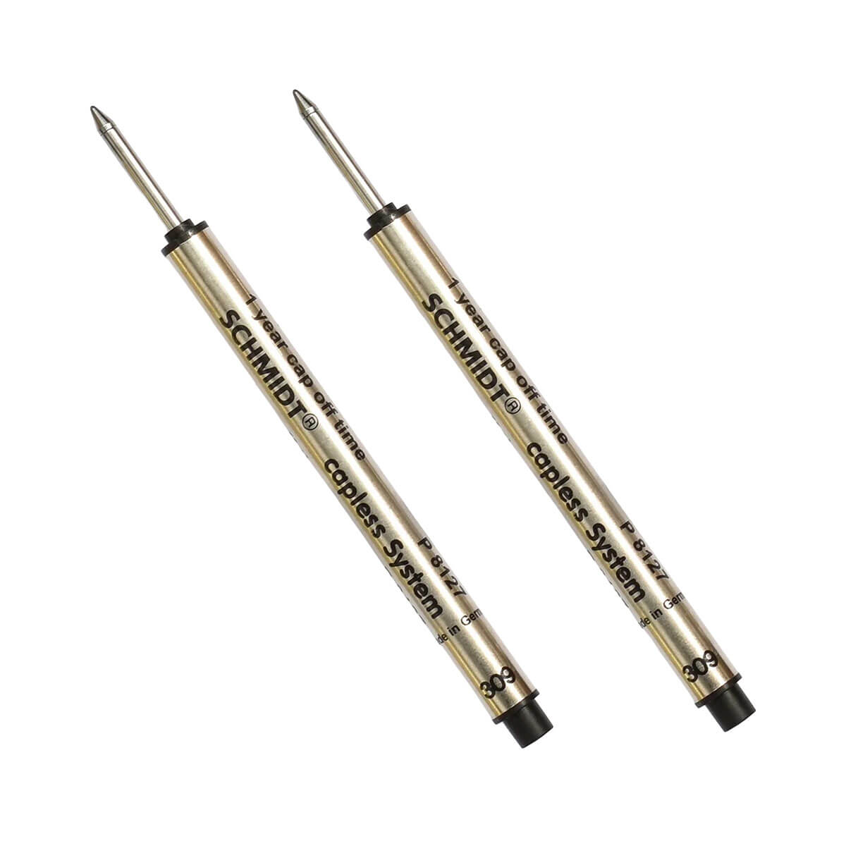 Schmidt P8127 Rollerball Refill (2 Pack) in Black by Andhand