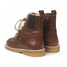 Narrow Lace Up Brogue Boots in Brown by Angulus - Last Ones In Stock - 26-35 EUR