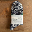 3 Line Slub Quarter Adult Socks in Navy by Anonymous Ism