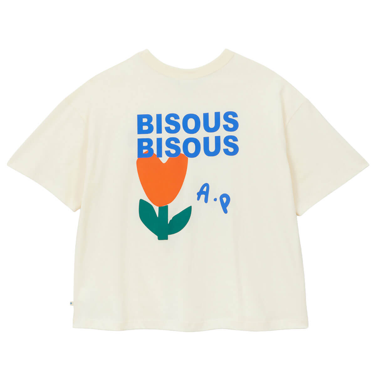 Bisous Bisous T-Shirt in Ecru by A.P Womenswear