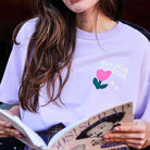 Bisous Bisous T-Shirt in Lilac by A.P Womenswear