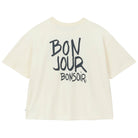 Bonjour Bonsoir T-Shirt in Ecru by A.P Womenswear