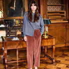 Corduroy Trousers in Brown by A.P Womenswear