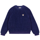 Plain Sherpa Sweatshirt in Navy by A.P Womenswear