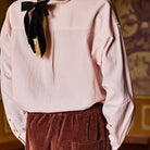 Plain Voile Shirt in Powder by A.P Womenswear