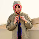 Reversible Hooded Parka in Khaki by A.P Womenswear
