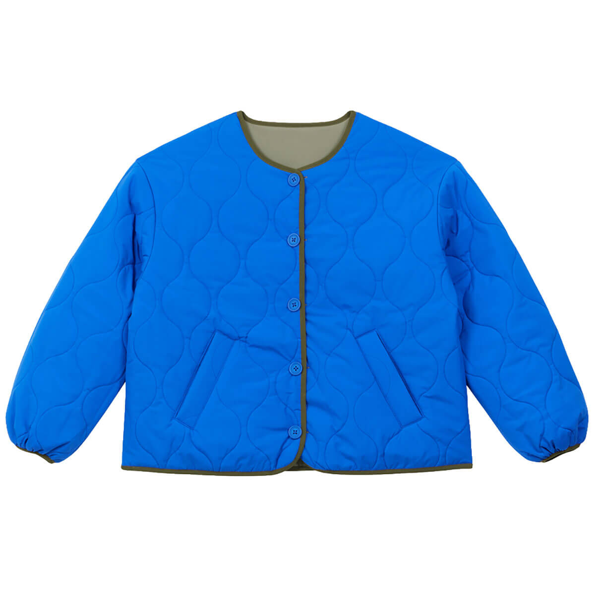 Reversible Jacket in Khaki by A.P Womenswear