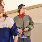 Reversible Jacket in Khaki by A.P Womenswear