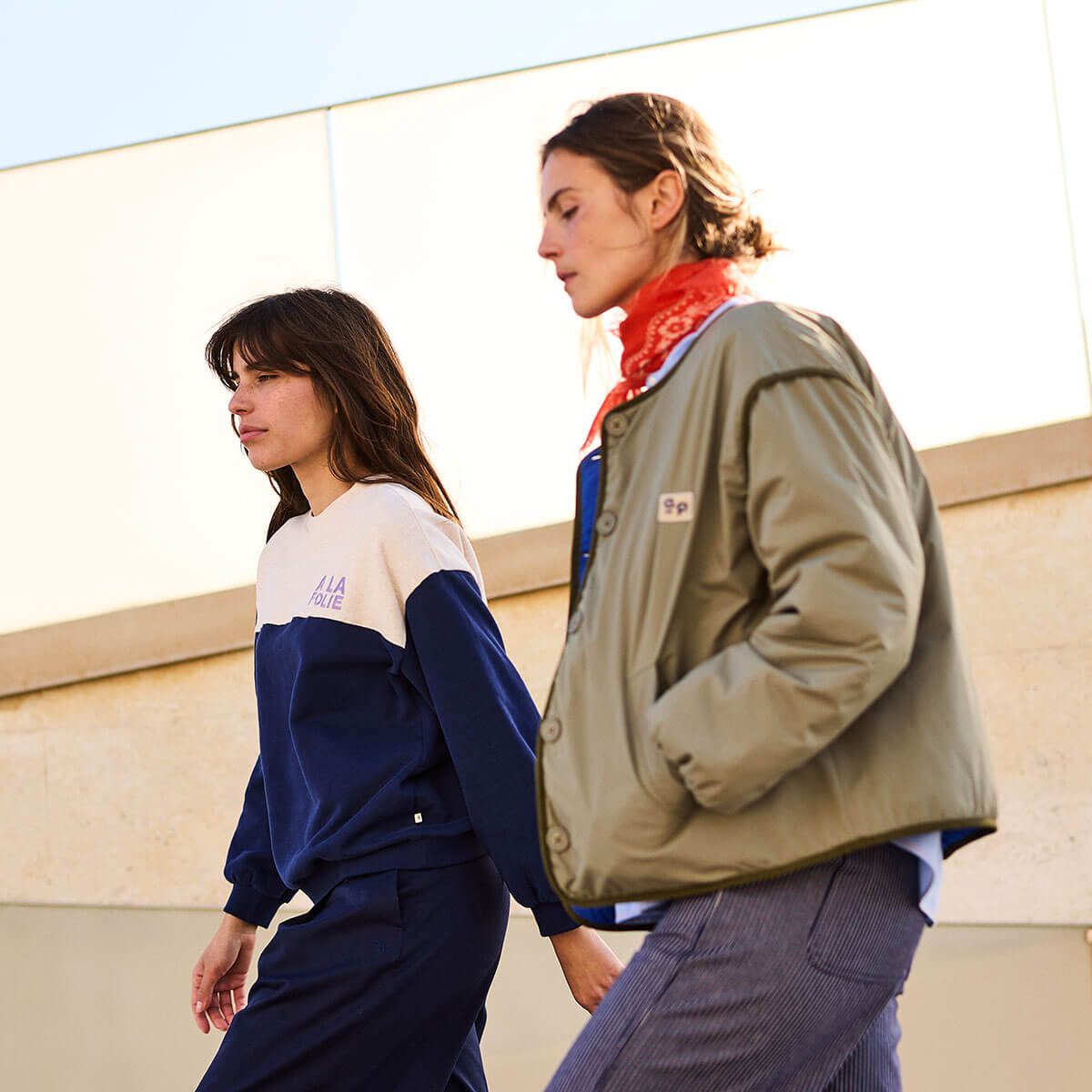 Reversible Jacket in Khaki by A.P Womenswear