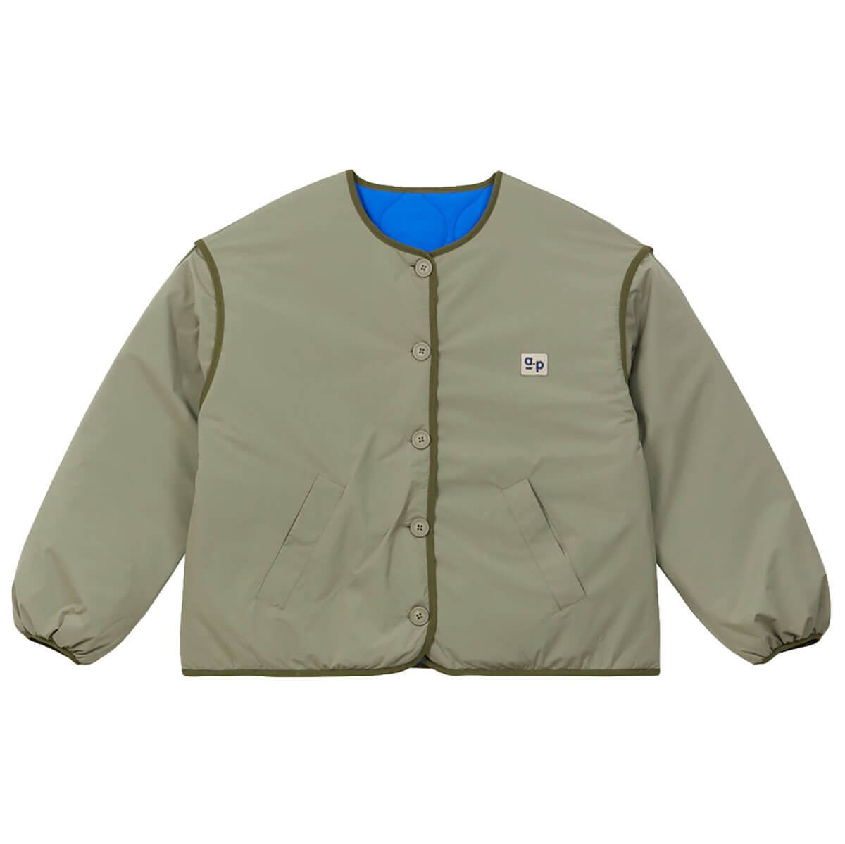 Reversible Jacket in Khaki by A.P Womenswear