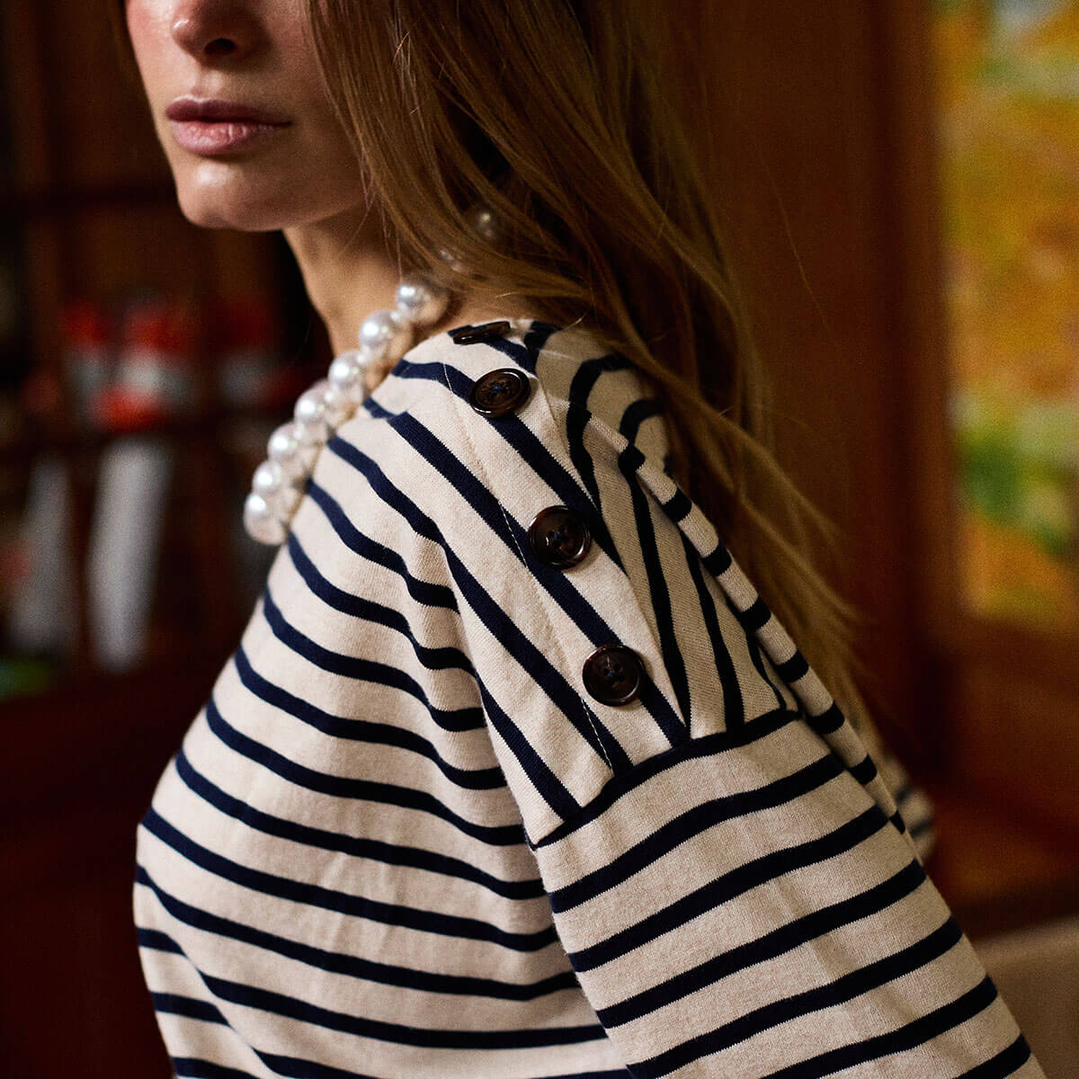 Sailor T-Shirt in Navy by A.P Womenswear
