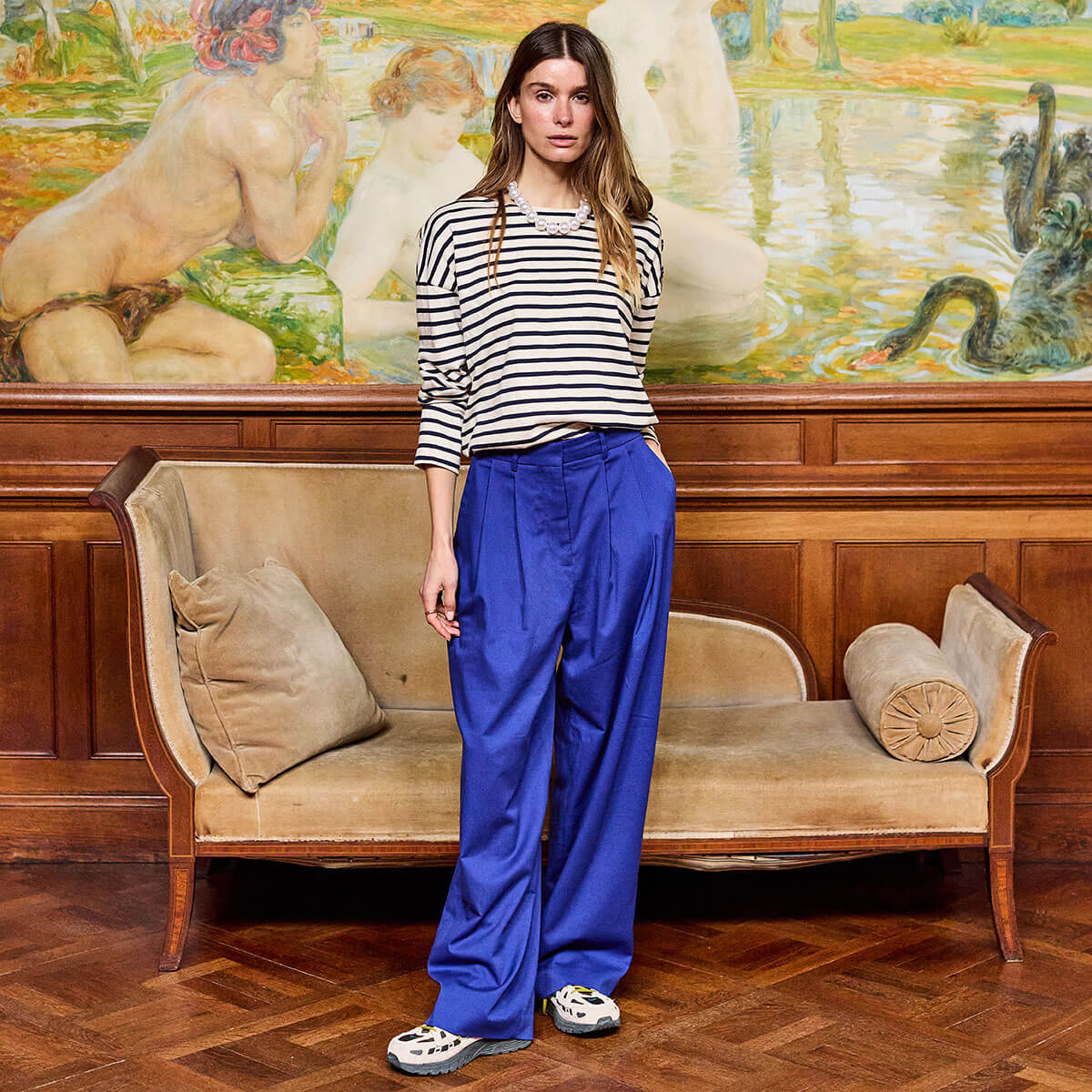 Sailor T-Shirt in Navy by A.P Womenswear