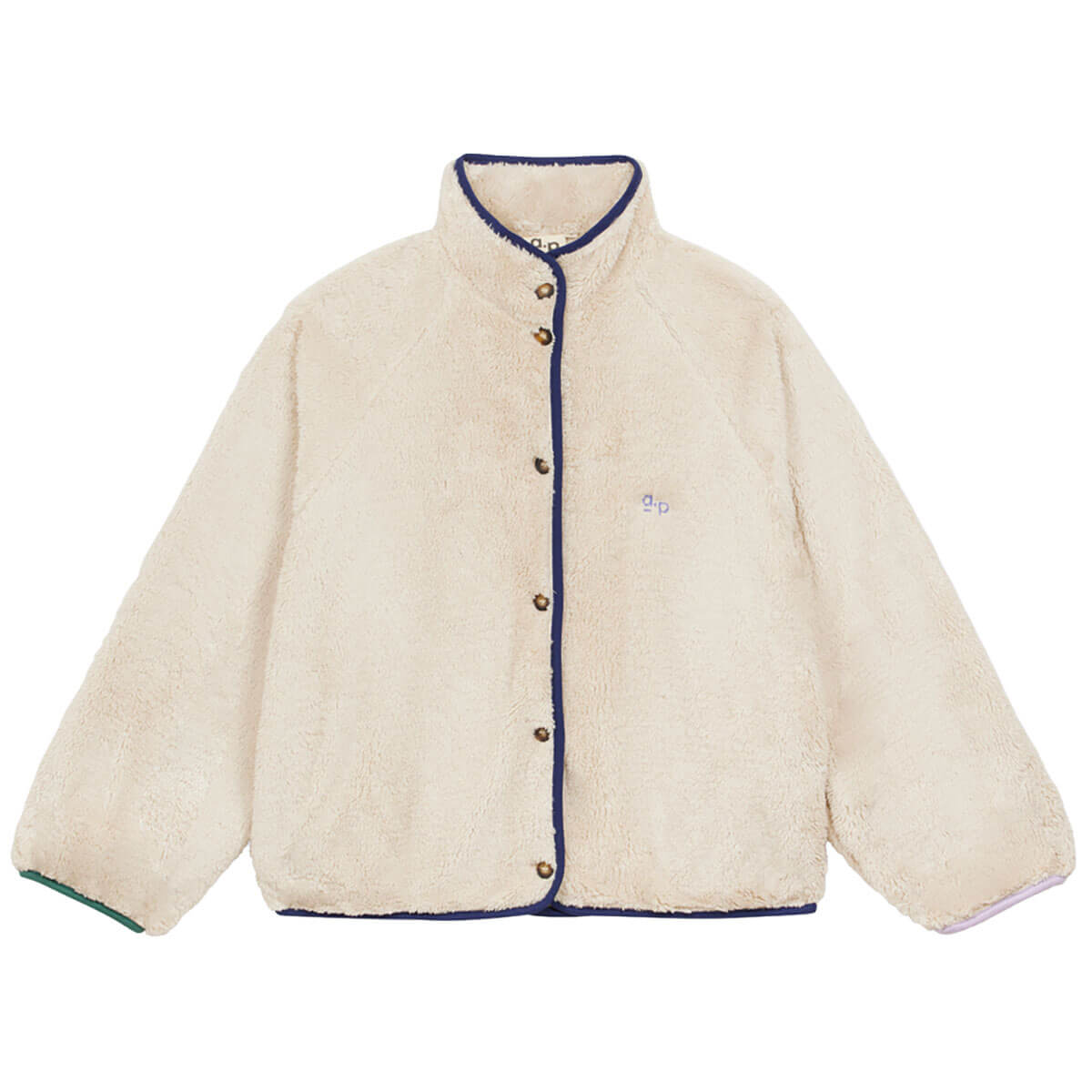 Sherpa Cardigan in Beige by A.P Womenswear