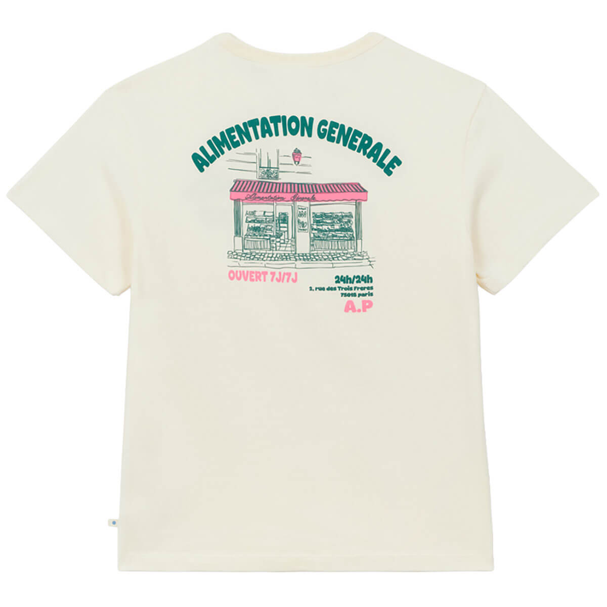 Supermarket T-Shirt in Ecru by A.P Womenswear