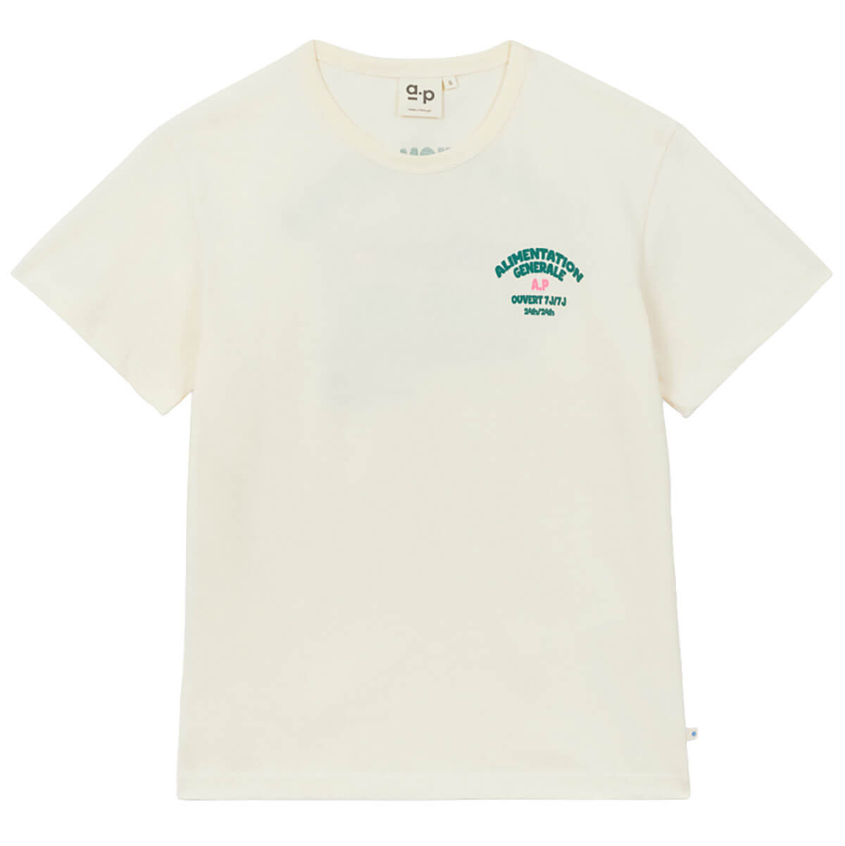 Supermarket T-Shirt in Ecru by A.P Womenswear