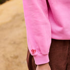 Two Tone Fleece Sweatshirt in Bubblegum by A.P Womenswear