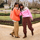 Two Tone Fleece Sweatshirt in Bubblegum by A.P Womenswear