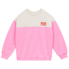 Two Tone Fleece Sweatshirt in Bubblegum by A.P Womenswear