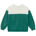 Two Tone Fleece Sweatshirt in Green by A.P Womenswear