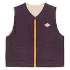 Vichy Reversible Gilet in Brown by A.P Womenswear