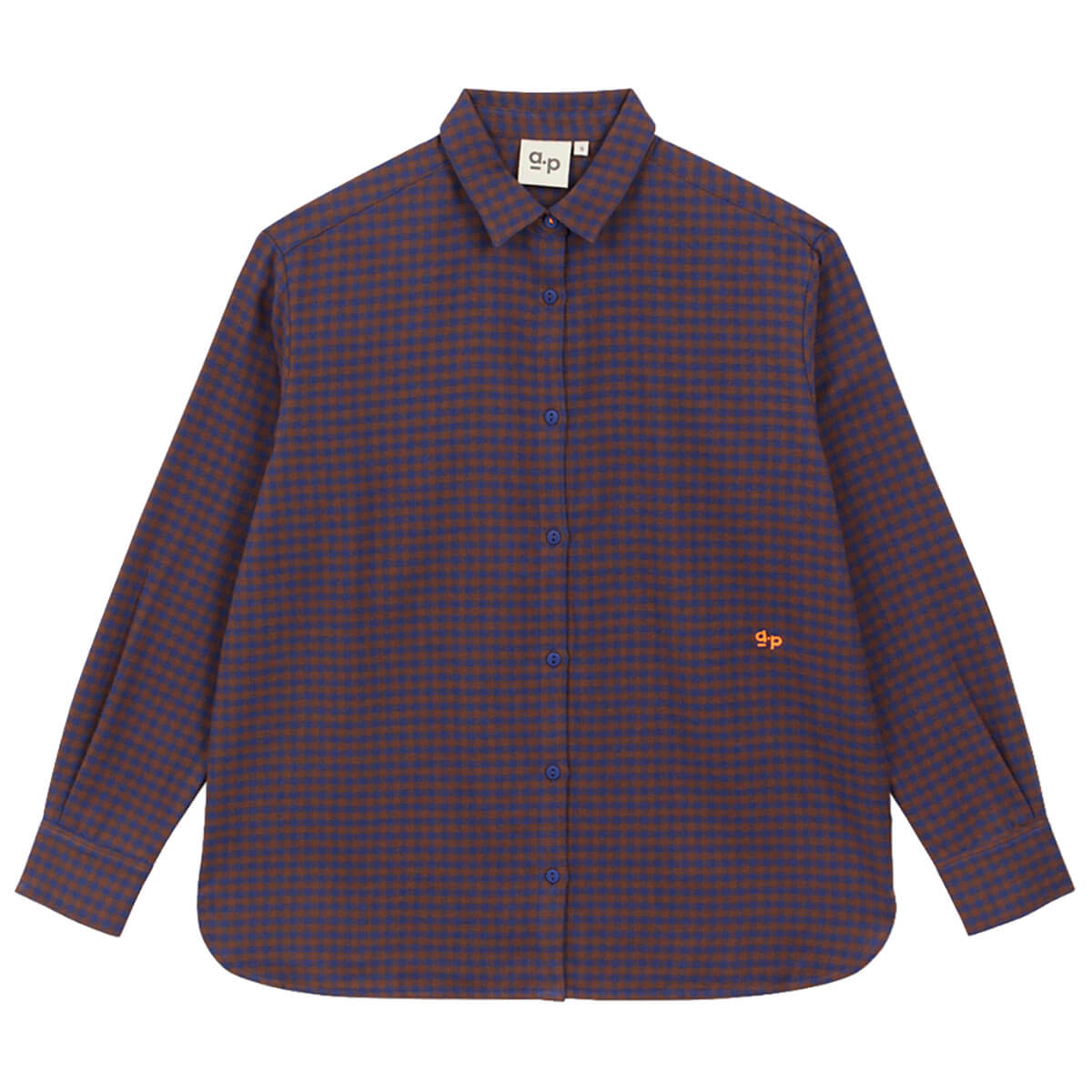 Vichy Shirt in Brown by A.P Womenswear