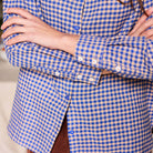Vichy Shirt in Cobalt by A.P Womenswear