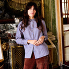 Vichy Shirt in Cobalt by A.P Womenswear