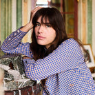 Vichy Shirt in Cobalt by A.P Womenswear