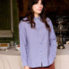 Vichy Shirt in Cobalt by A.P Womenswear