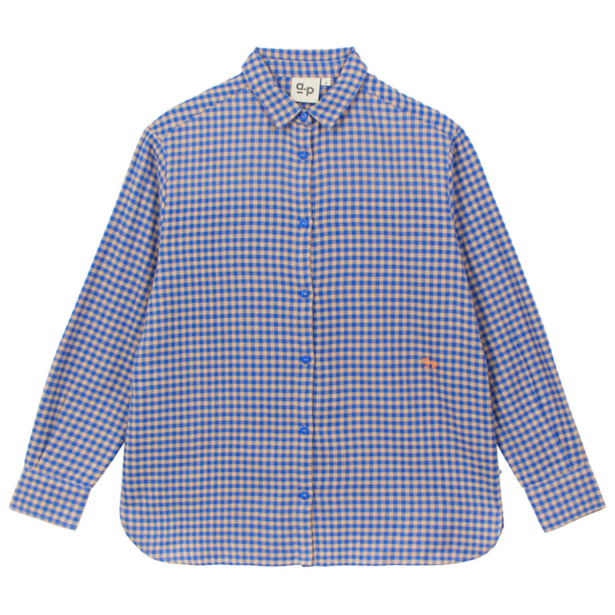 Vichy Shirt in Cobalt by A.P Womenswear