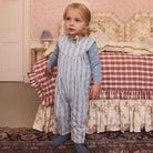 Baby Jersey Hilda Romper in Nordic Floral Jacquard by Apolina
