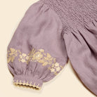 Baby Noemie Romper in Dusky Lavender by Apolina